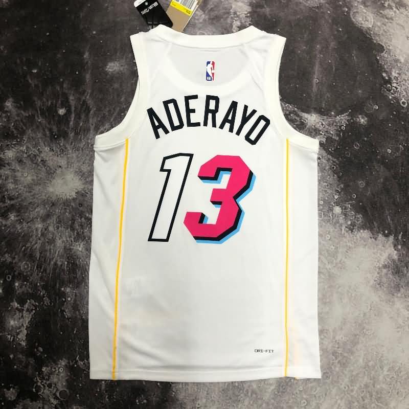 Miami Heat 22/23 White City Basketball Jersey (Hot Press)