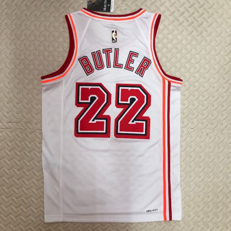 Miami Heat 22/23 White Classics Basketball Jersey (Hot Press)