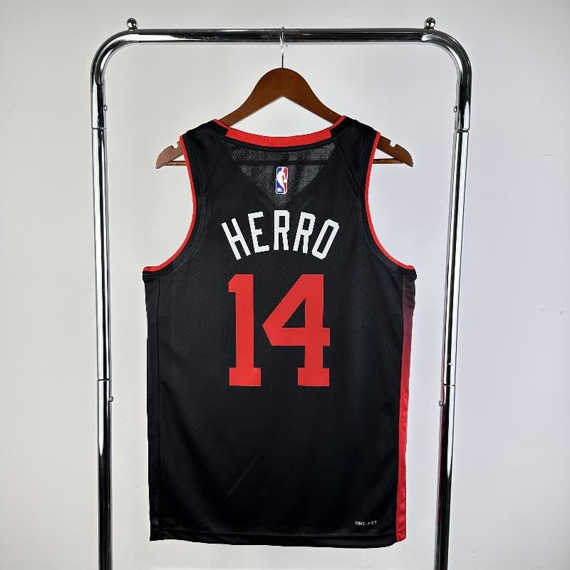 Miami Heat 23/24 Black City Basketball Jersey (Hot Press)