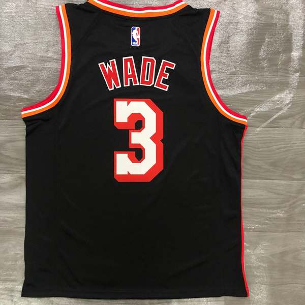 Miami Heat Black Classics Basketball Jersey (Hot Press)