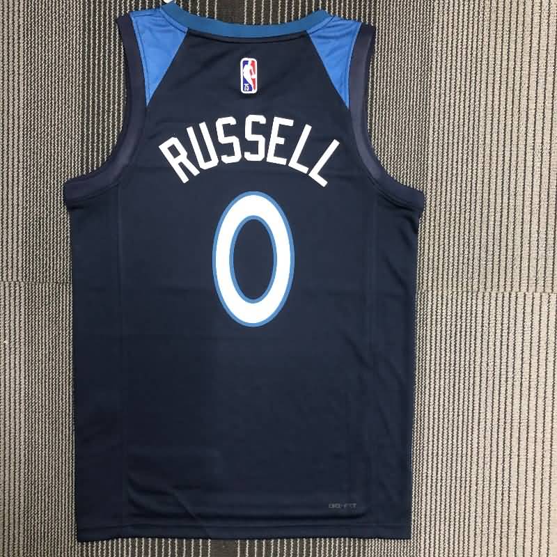 Minnesota Timberwolves 21/22 Dark Blue Basketball Jersey (Hot Press)