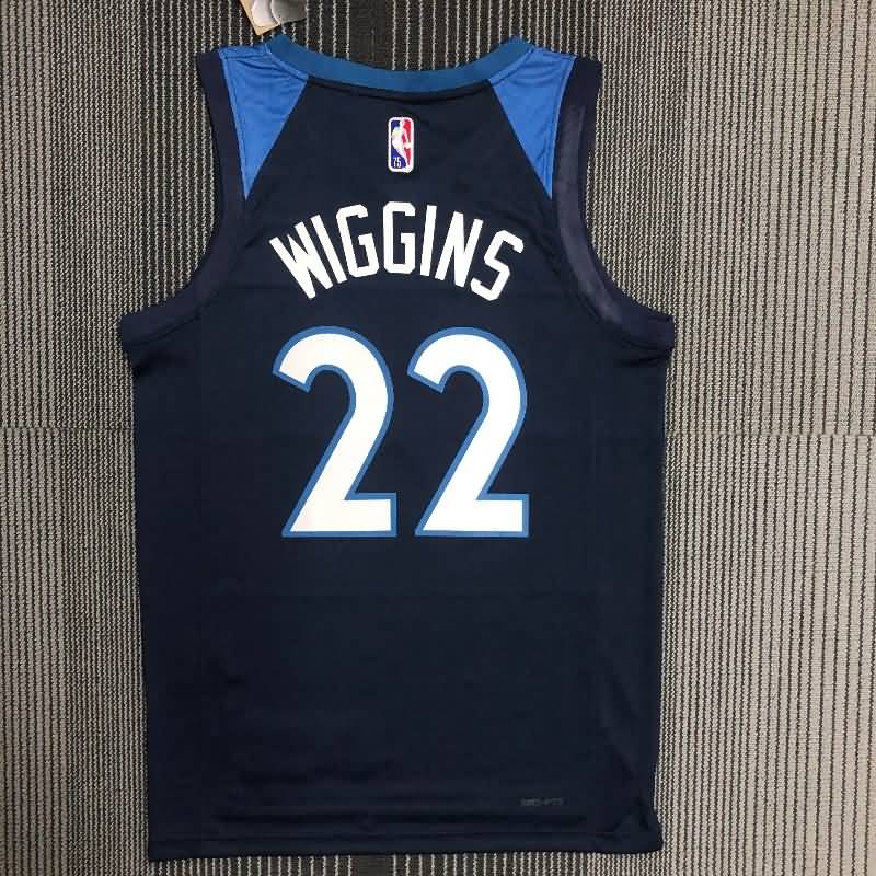 Minnesota Timberwolves 21/22 Dark Blue Basketball Jersey (Hot Press)