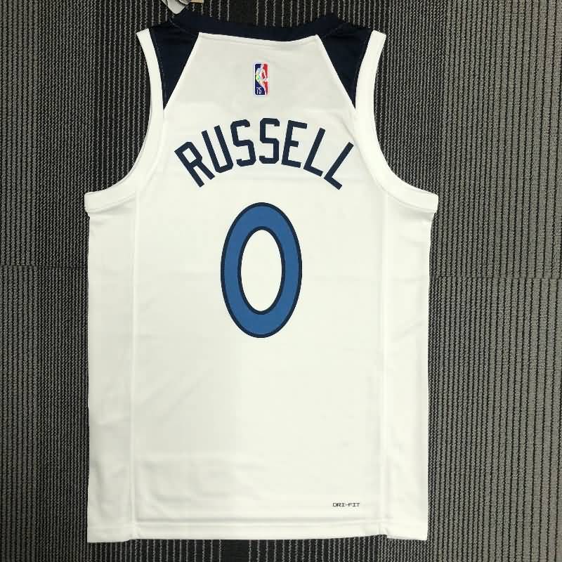 Minnesota Timberwolves 21/22 White Basketball Jersey (Hot Press)