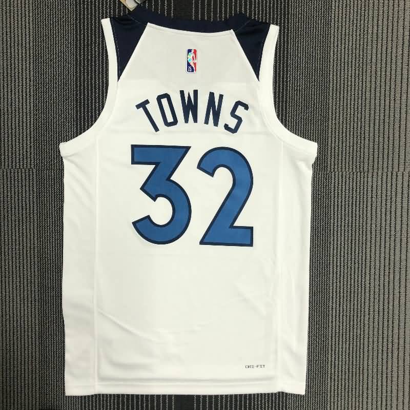 Minnesota Timberwolves 21/22 White Basketball Jersey (Hot Press)