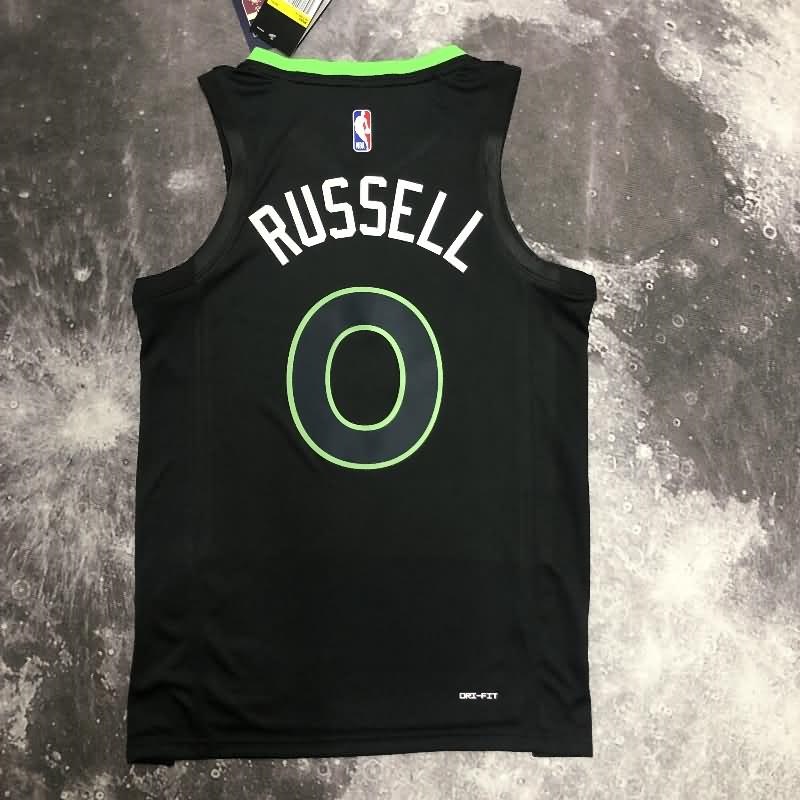 Minnesota Timberwolves 22/23 Black AJ Basketball Jersey (Hot Press)