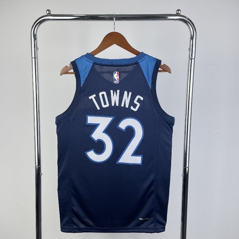 Minnesota Timberwolves 22/23 Dark Blue Basketball Jersey (Hot Press)