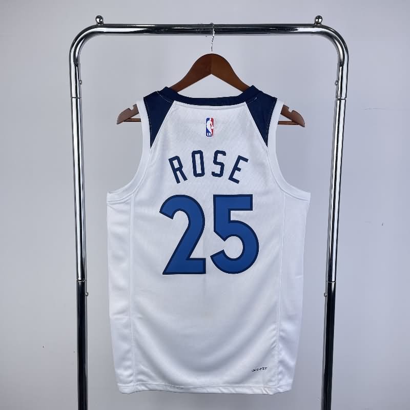 Minnesota Timberwolves 22/23 White Basketball Jersey 02 (Hot Press)