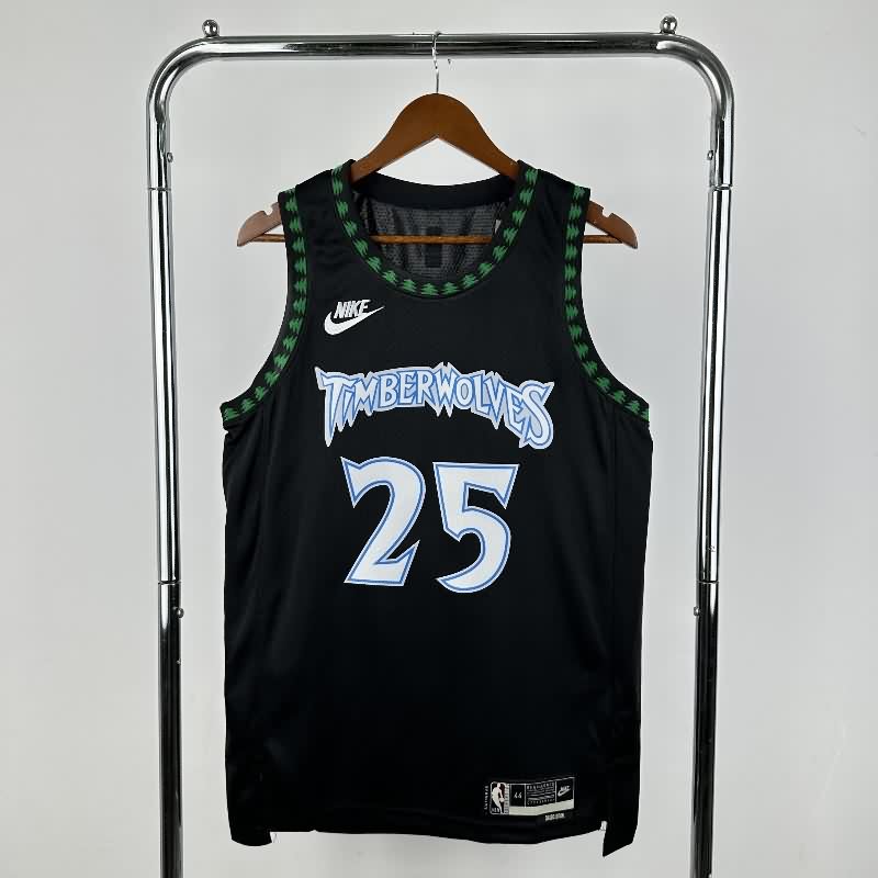Minnesota Timberwolves 25/26 Black Classics Basketball Jersey (Hot Press) Minnesota Timberwolves 25/26 Black Classics Basketball Jersey (Hot Press)