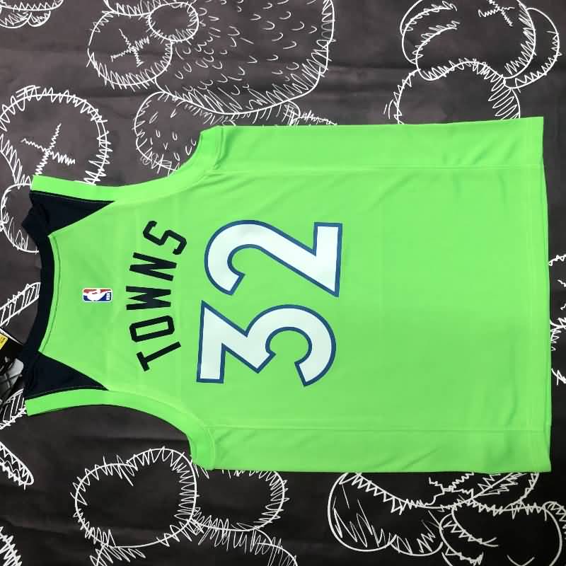 Minnesota Timberwolves Green AJ Basketball Jersey (Hot Press)