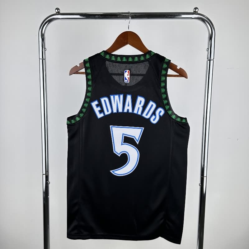 Minnesota Timberwolves Black Classics Basketball Jersey (Hot Press)