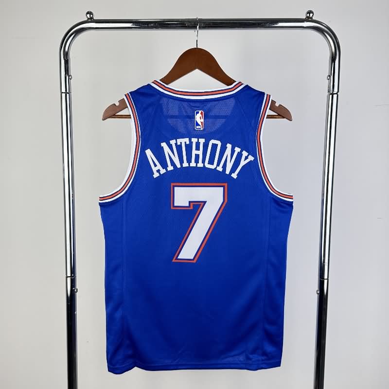 New York Knicks 20/21 Blue AJ Basketball Jersey (Hot Press)