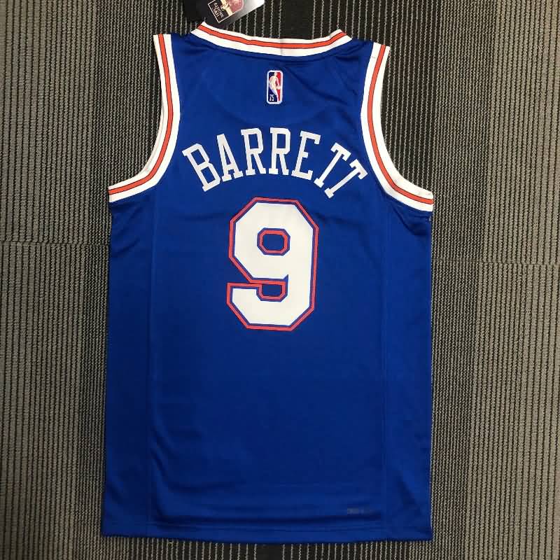 New York Knicks 21/22 Blue AJ Basketball Jersey (Hot Press)