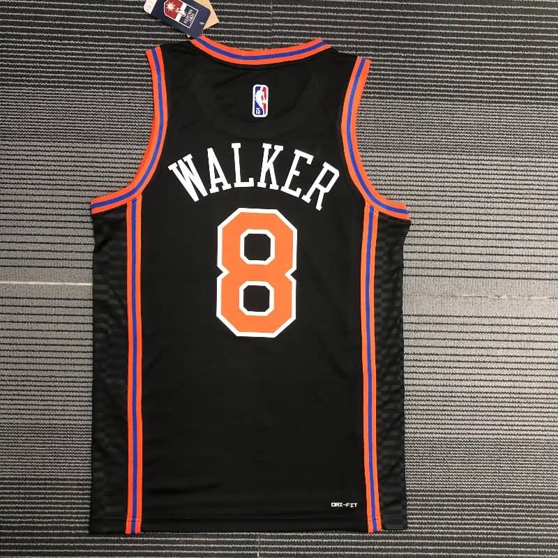 New York Knicks 21/22 Black City Basketball Jersey (Hot Press)