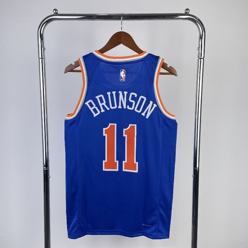 New York Knicks 22/23 Blue Basketball Jersey (Hot Press)