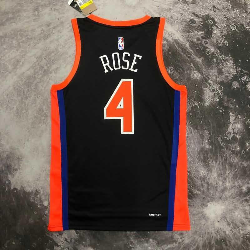 New York Knicks 22/23 Black City Basketball Jersey (Hot Press)