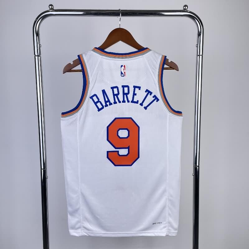 New York Knicks 22/23 White Basketball Jersey (Hot Press)