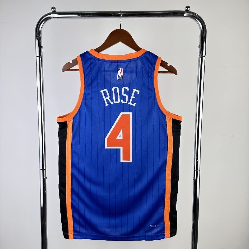 New York Knicks 23/24 Blue Basketball Jersey (Hot Press)