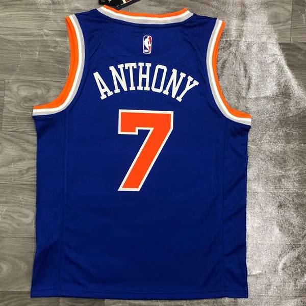 New York Knicks Blue Basketball Jersey (Hot Press)