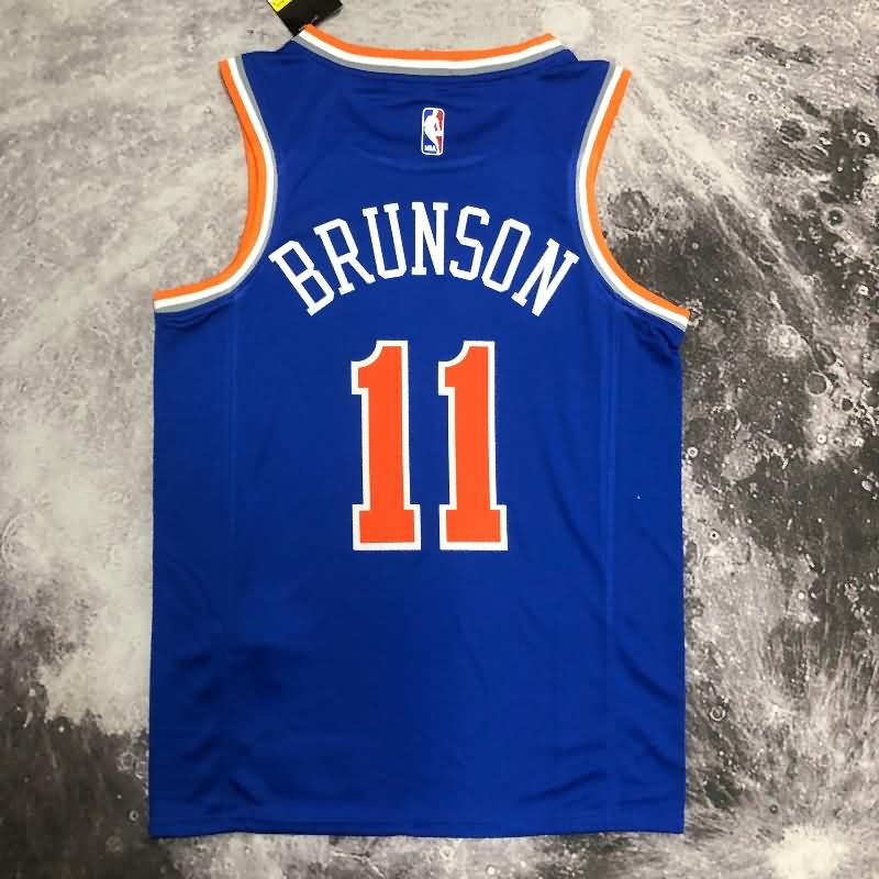 New York Knicks Blue Basketball Jersey (Hot Press)