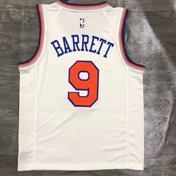 New York Knicks White Basketball Jersey (Hot Press)