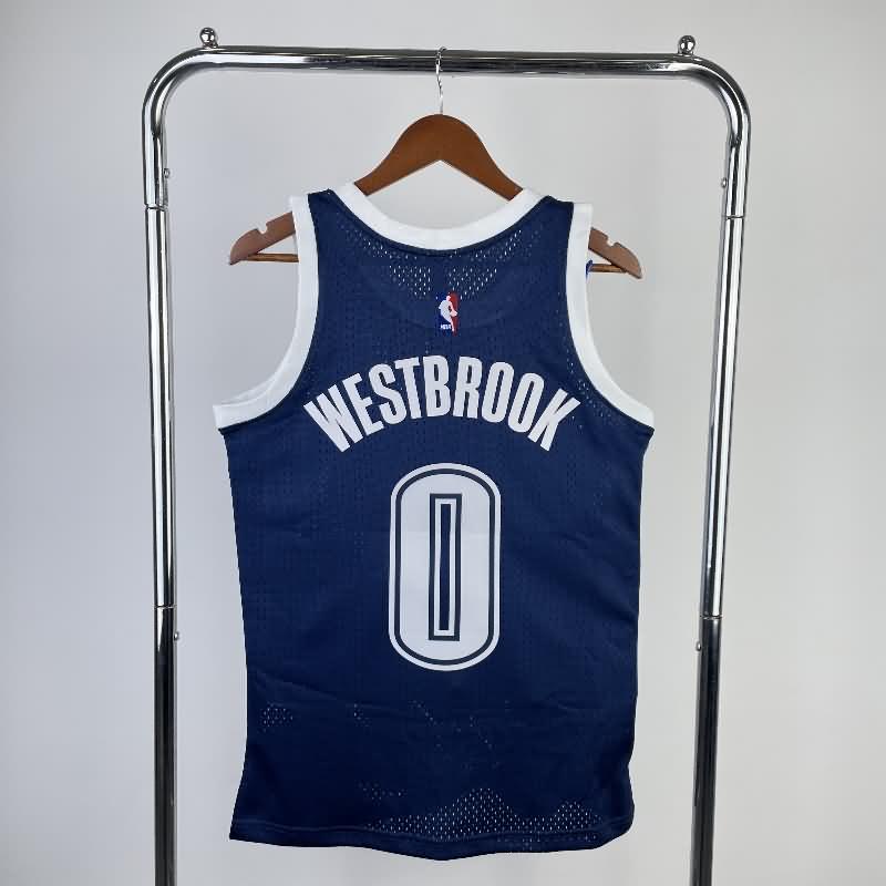 Oklahoma City Thunder 2015/16 Dark Blue Classics Basketball Jersey (Hot Press)