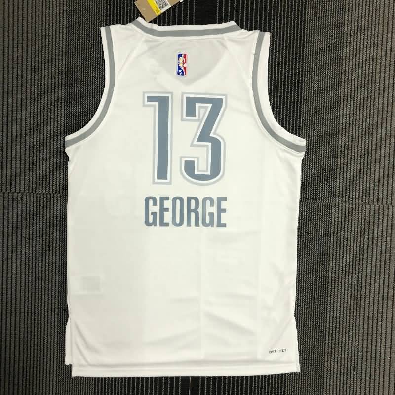 Oklahoma City Thunder 21/22 White City Basketball Jersey (Hot Press)