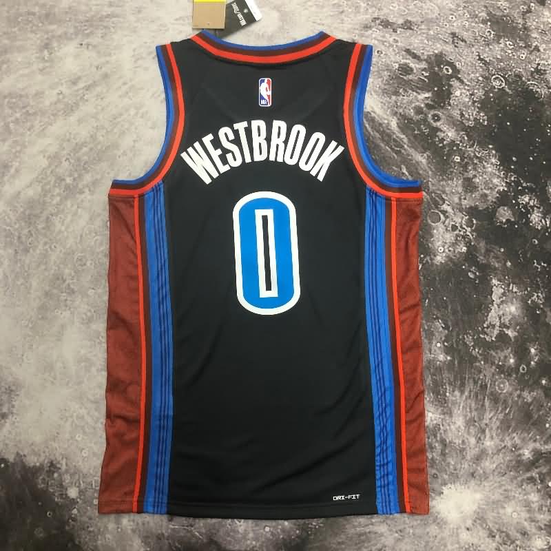 Oklahoma City Thunder 22/23 Black City Basketball Jersey (Hot Press)