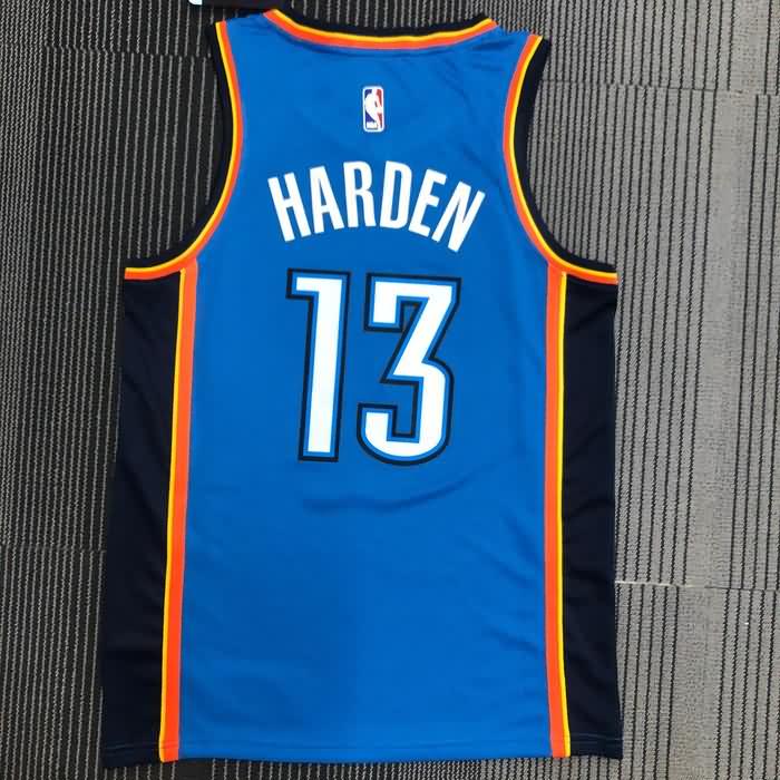 Oklahoma City Thunder Blue Basketball Jersey (Hot Press)