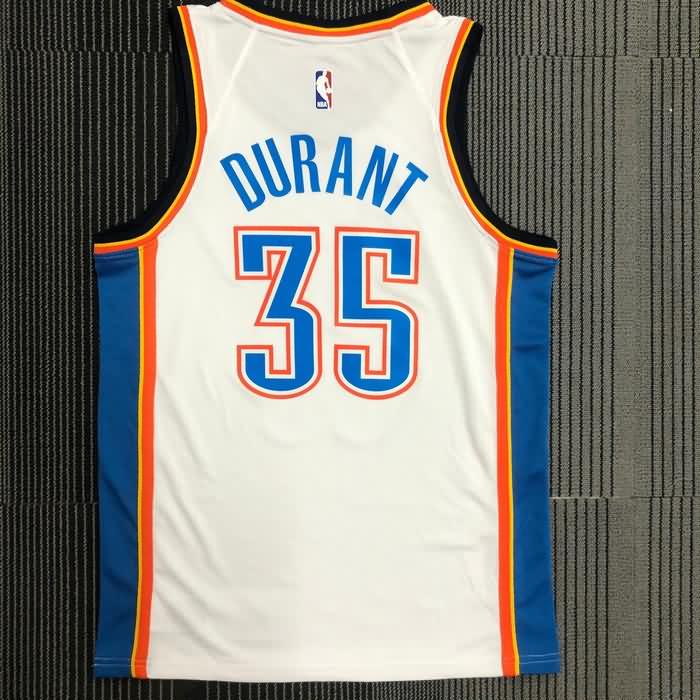 Oklahoma City Thunder White Basketball Jersey (Hot Press)