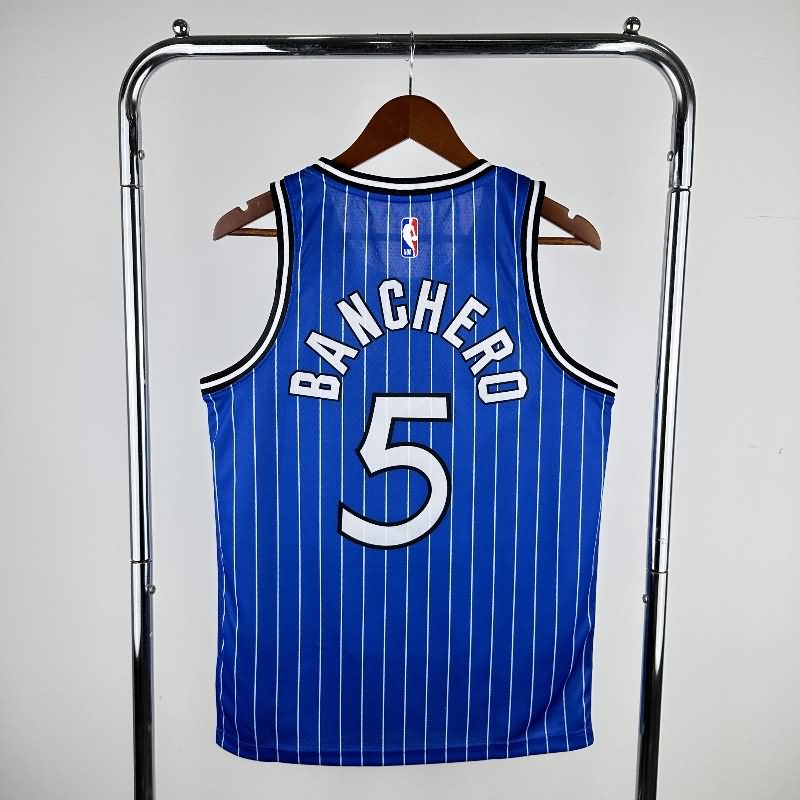 Orlando Magic 2018/19 Blue Classics Basketball Jersey (Hot Press)