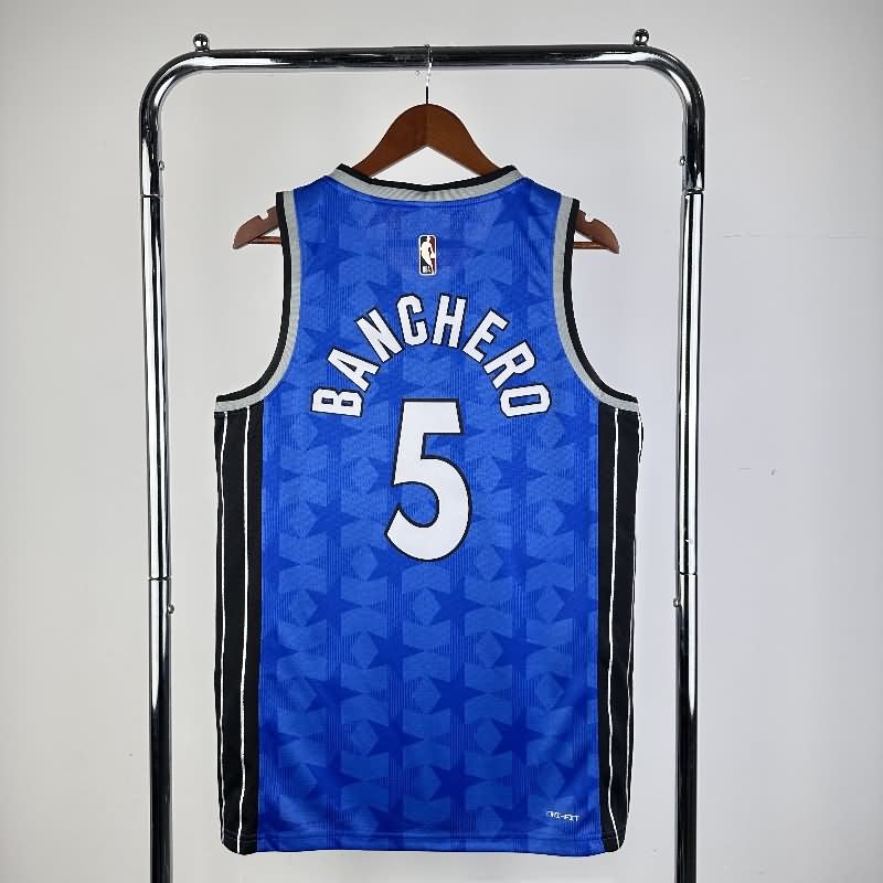 Orlando Magic 23/24 Blue Classics Basketball Jersey (Hot Press)