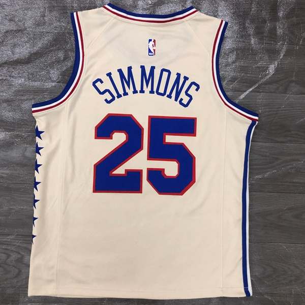 Philadelphia 76ers 20/21 Cream Basketball Jersey (Hot Press)