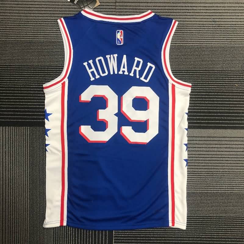 Philadelphia 76ers 21/22 Blue Basketball Jersey (Hot Press)