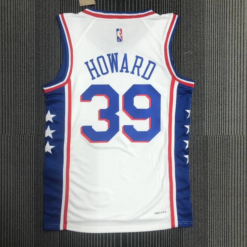 Philadelphia 76ers 21/22 White Basketball Jersey (Hot Press)