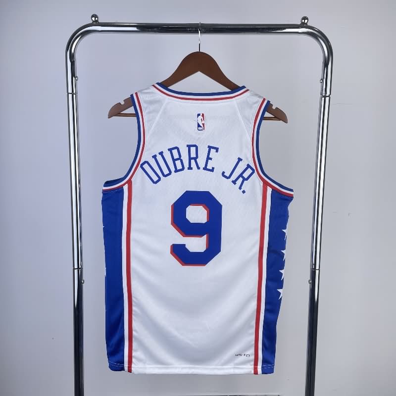 Philadelphia 76ers 22/23 White Basketball Jersey (Hot Press)