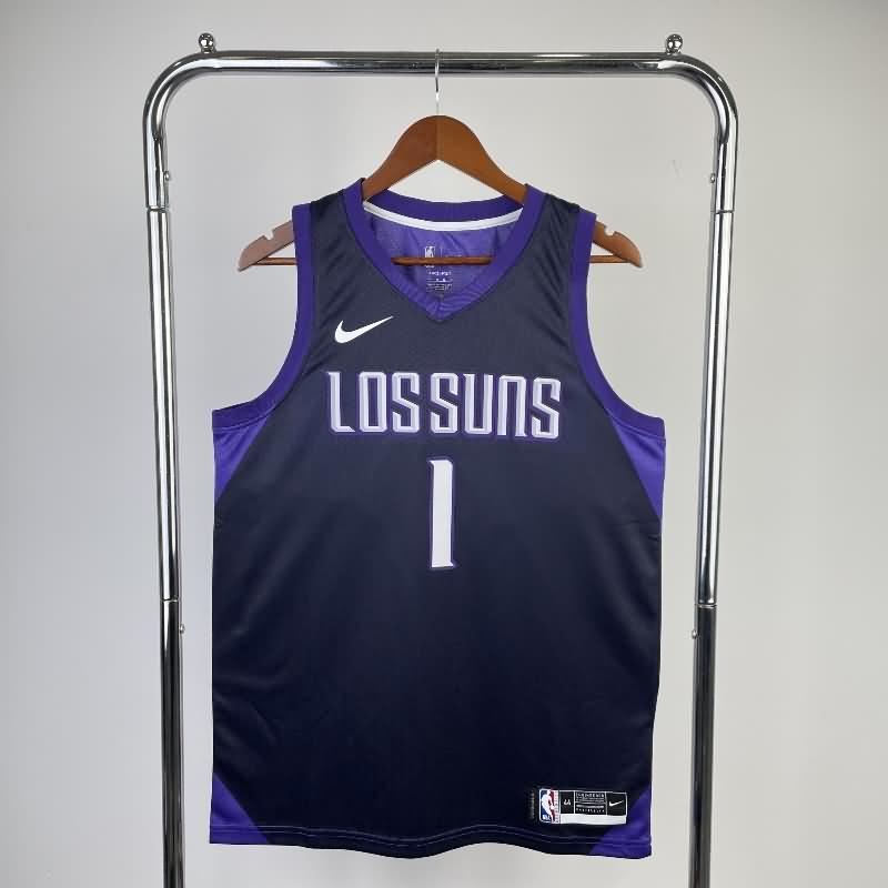 Phoenix Suns 2018/19 Dark Blue City Basketball Jersey (Hot Press)