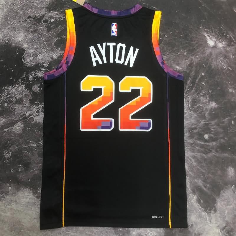 Phoenix Suns 22/23 Black AJ Basketball Jersey (Hot Press)