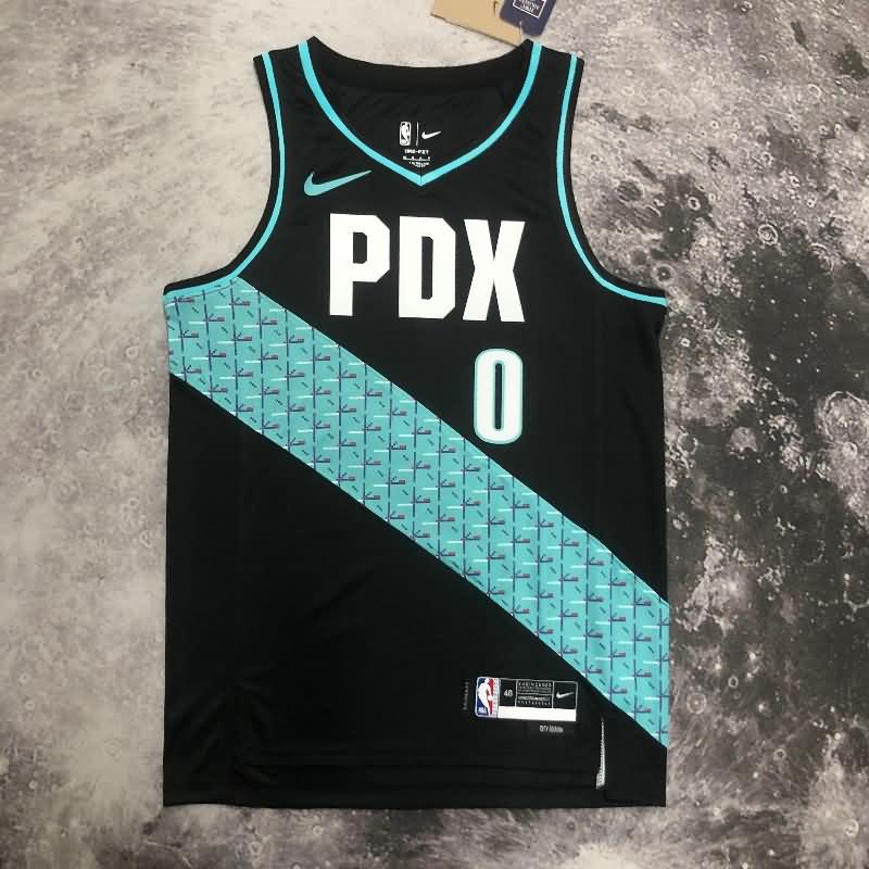 Portland Trail Blazers 22/23 Black City Basketball Jersey (Hot Press)