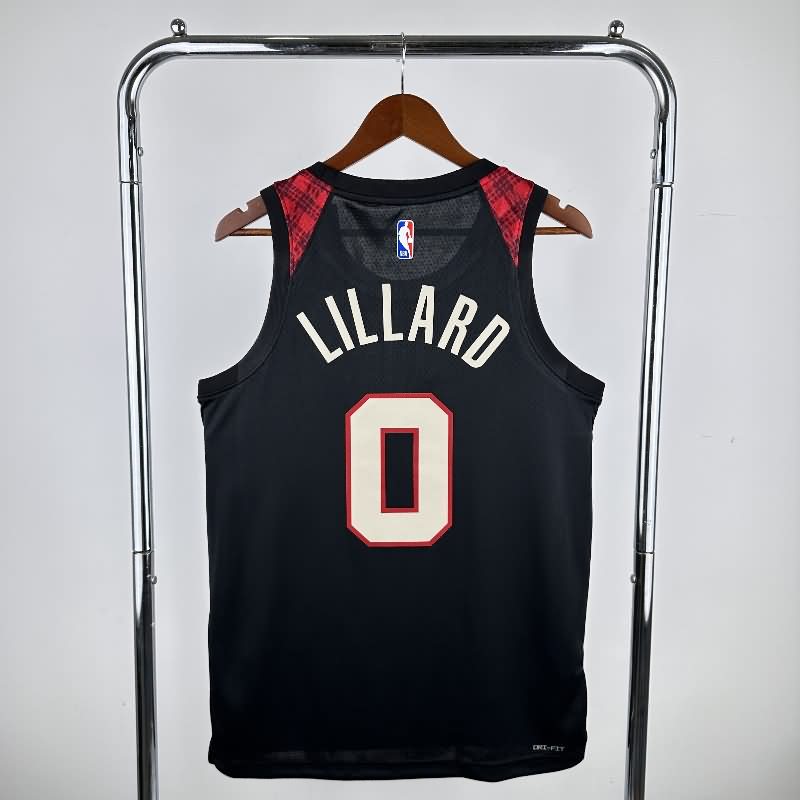 Portland Trail Blazers 23/24 Black City Basketball Jersey (Hot Press)