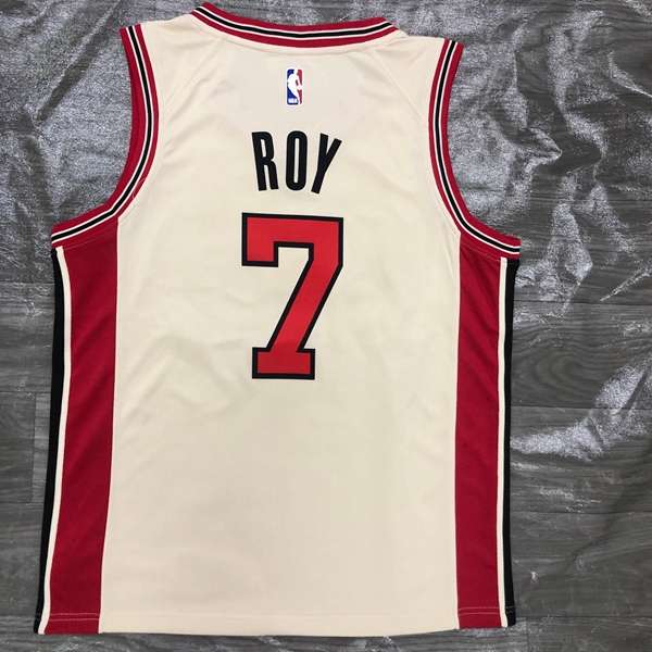 Portland Trail Blazers Cream Basketball Jersey (Hot Press)