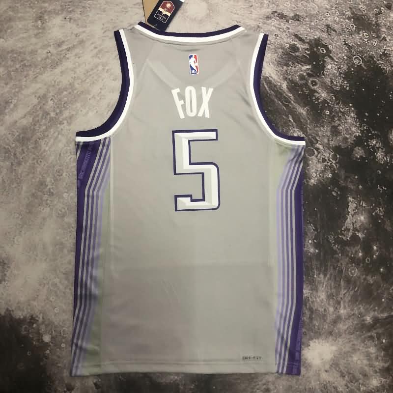 Sacramento Kings 22/23 Grey City Basketball Jersey (Hot Press)