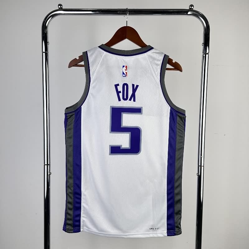 Sacramento Kings 22/23 White Basketball Jersey (Hot Press)