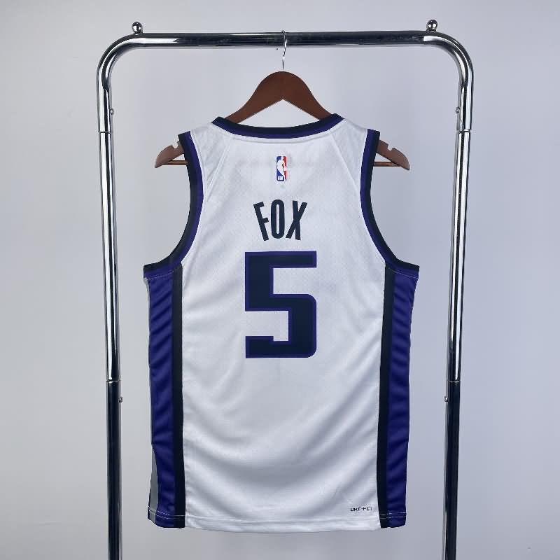 Sacramento Kings 23/24 White Basketball Jersey (Hot Press)