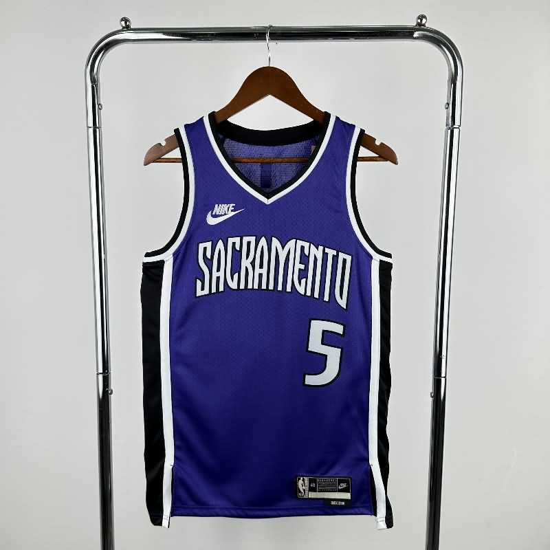 Sacramento Kings 24/25 Purple Classics Basketball Jersey (Hot Press)