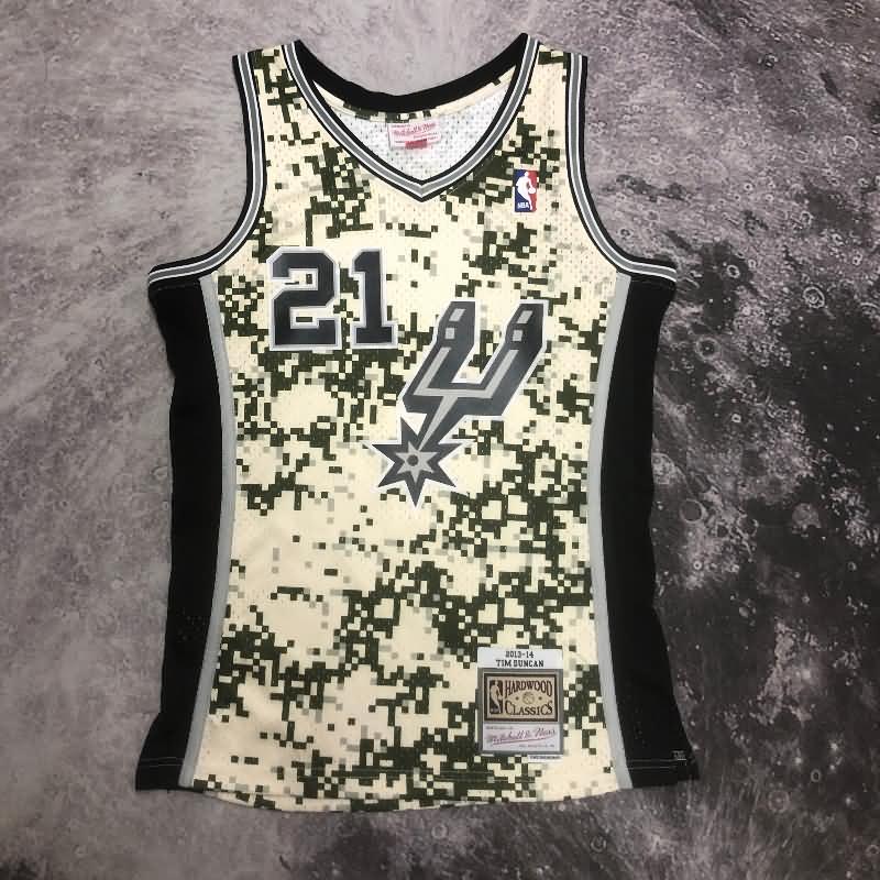 San Antonio Spurs 2013/14 Camouflage Classics Basketball Jersey (Hot Press)