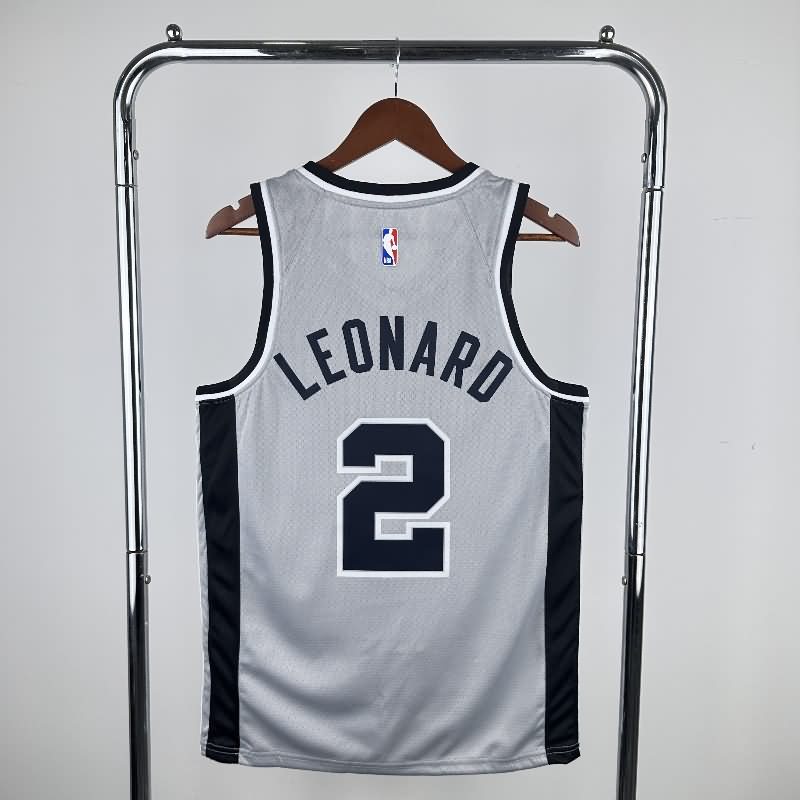 San Antonio Spurs 20/21 Grey AJ Basketball Jersey (Hot Press)