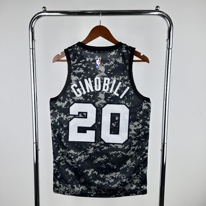 San Antonio Spurs Camouflage Basketball Jersey (Hot Press)