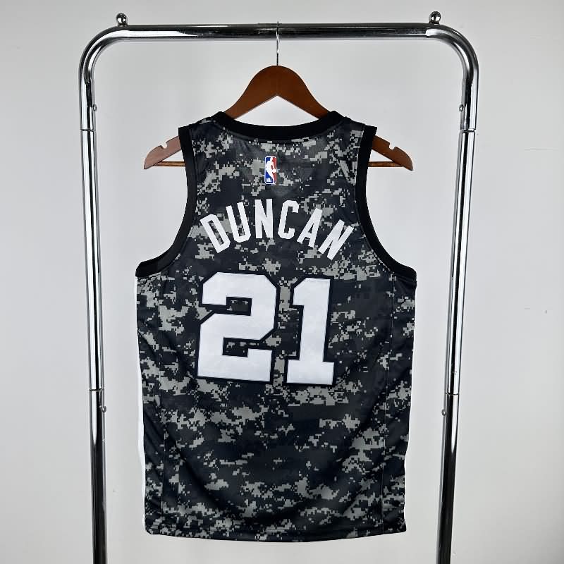 San Antonio Spurs Camouflage Basketball Jersey (Hot Press)