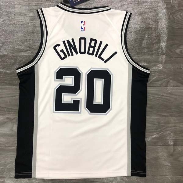 San Antonio Spurs White Basketball Jersey (Hot Press)