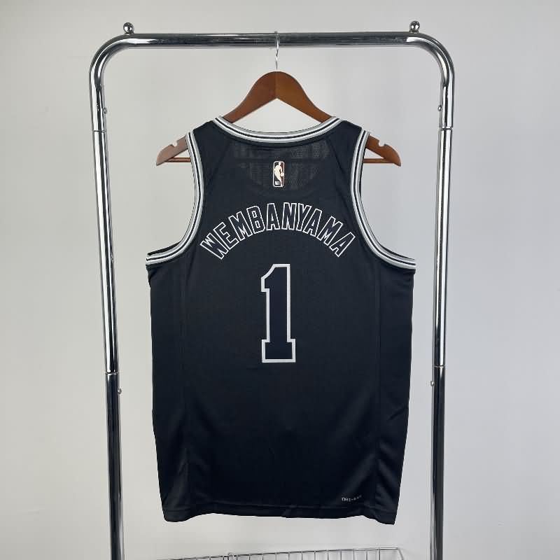 San Antonio Spurs Black Classics Basketball Jersey (Hot Press)